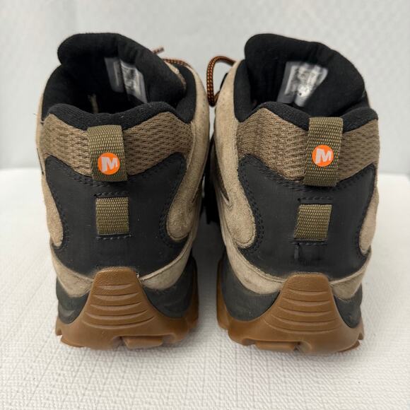 Merrell Moab 3 Mid Boots Mens Size 11.5 Waterproof Vibram Hiking Olive Gum main image 9